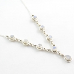 925 Silver Rainbow Moonstone necklace